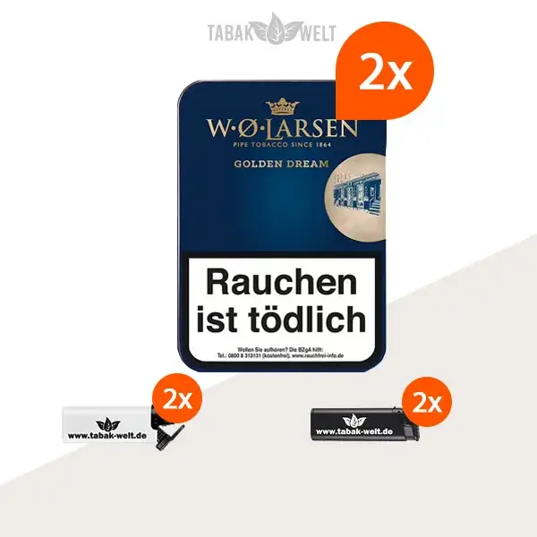 2x-w.-o.-larsen-golden-dream-100g-dose-mit-feuerzeuge