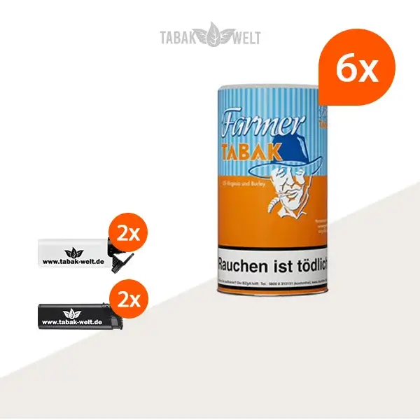 farmer-orange-pfeifentabak-6x-dose-mit-feuerzeuge