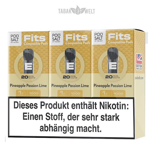 Pod Salt Fits Pods Pineapple Passion Lime
