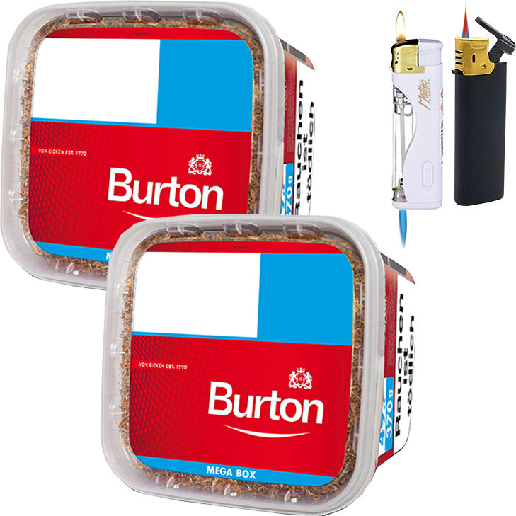 Burton Mega Box 2 x 290g mit Feuerzeugen