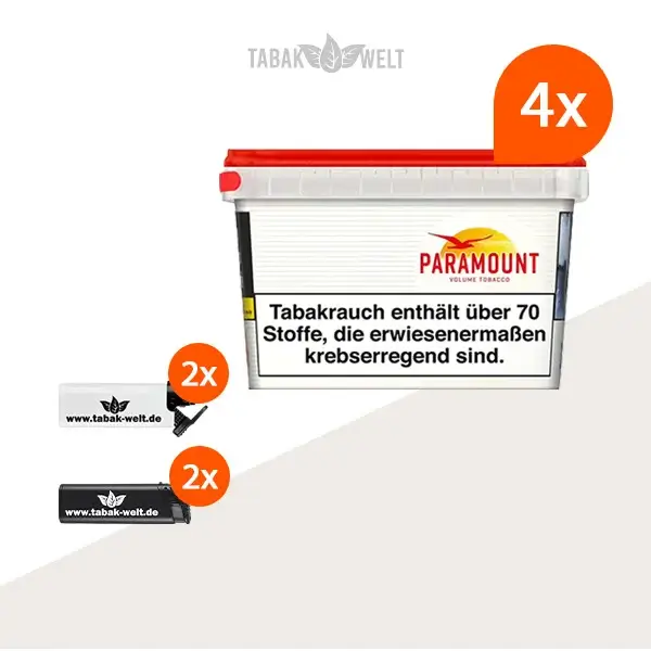 paramount-volumentabak-4x-mega-box-mit-feuerzeuge