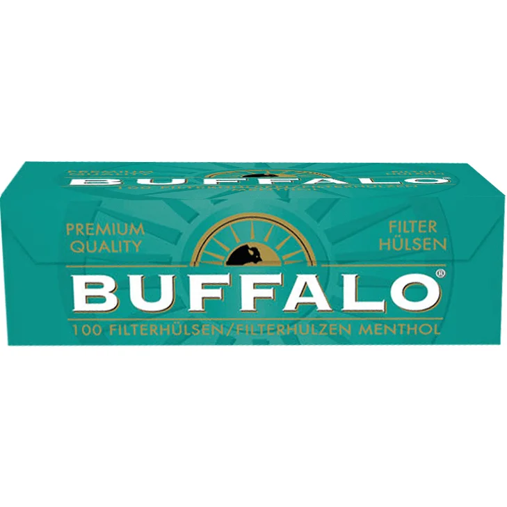 Burton Blue Volumentabak 2x Mega Box mit 1000 Menthol Hülsen und Sturmfeuerzeugen 
