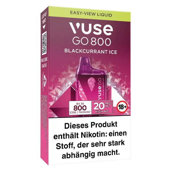 Die Vus Go 800 im Geschmack Blackcurrant Ice.