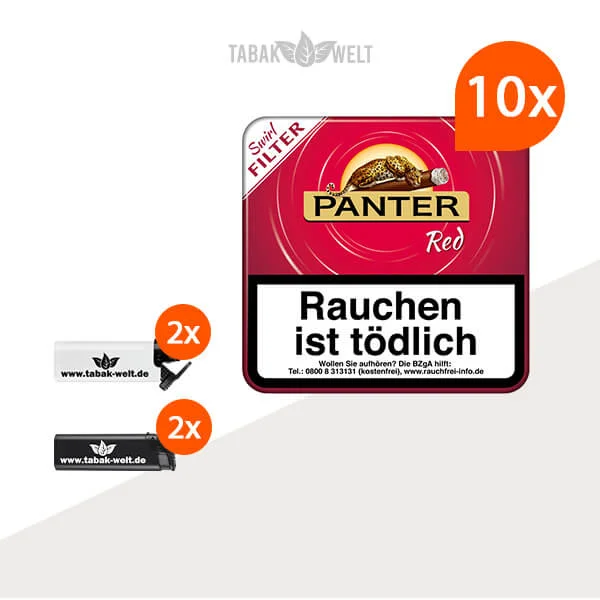10x-panter-swirl-red-filter-20er-zigarillos-mit-feuerzeuge