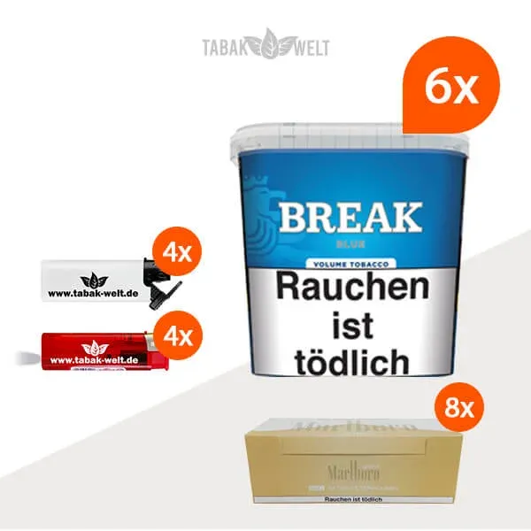 break-blue-volumentabak-6x-giga-box-mit-2000-extra-huelsen