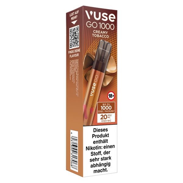 Vuse GO 1000 Creamy Tobacco 20mg Einweg E-Zigarette