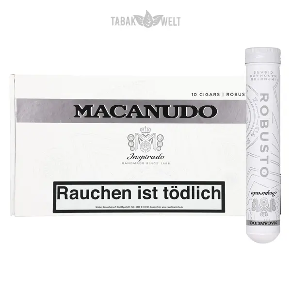 Macanudo Zigarren Inspirado White Robusto Alu Tube Kiste