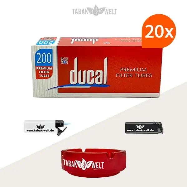 20x-ducal-premium-filterhuelsen-200er-4000-stueck-mit-aschenbecher