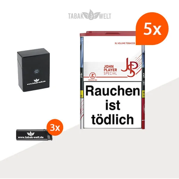 JPS XL Red Volumentabak 5x Dose mit Etui