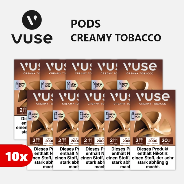 10x VUSE Pods Creamy Tobacco