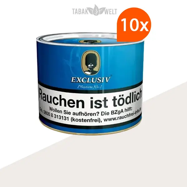 Exclusiv Mixture No. 1 Pfeifentabak in Royal-Dose, 10er-Packung.