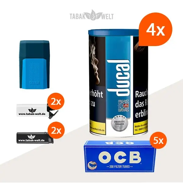 ducal-blau-feinschnitt-tabak-4x-dose-mit-1000-filterhuelsen-und-etui