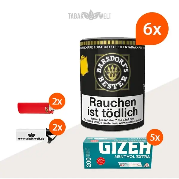 barsdorf-s-bester-vanilla-yellow-pfeifentabak-6x-dose-mit-gizeh-menthol-extra-huelsen