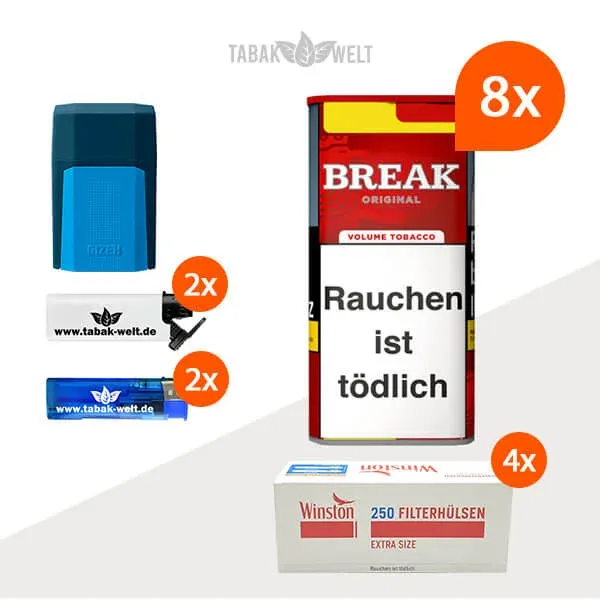 break-volumentabak-original-8x-dose-mit-1000-extra-size-huelsen-und-etui-feuerzeugen