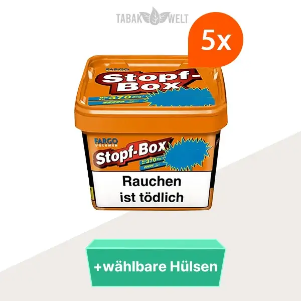 fargo-orange-volumentabak-5x-stopf-box-mit-waehlbaren-huelsen