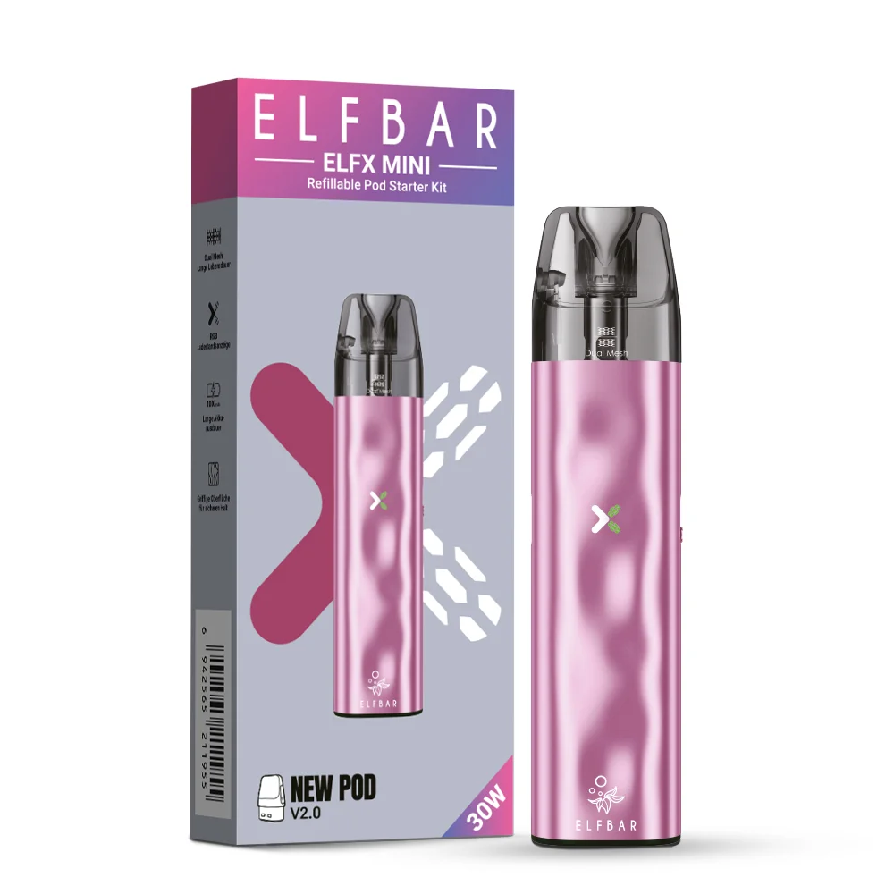 Elfbar Elfx Mini Pod Kit E-Zigarette in der Farbe Pink