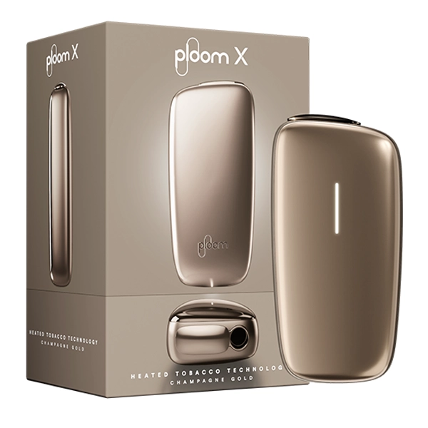 ploom x champagne gold devicekit device