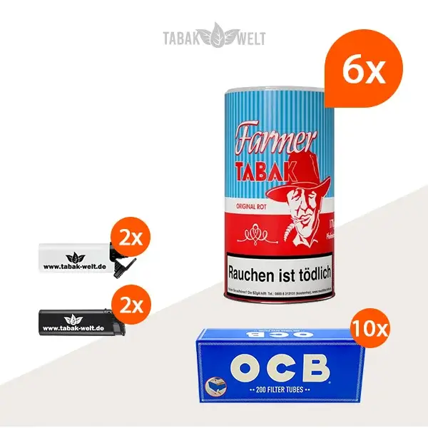 farmer-rot-pfeifentabak-6x-dose-mit-2000-ocb-huelsen