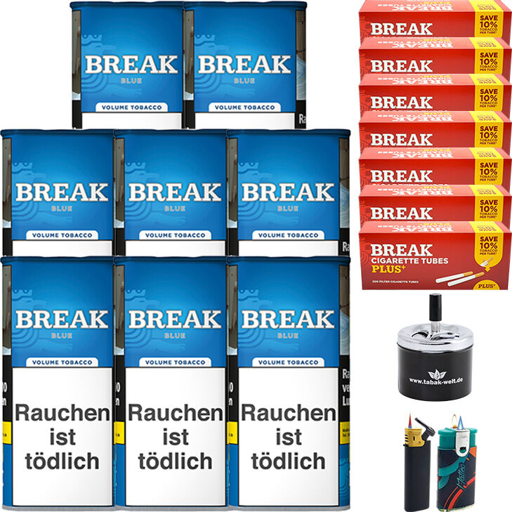 Break Blue / Blau 8 x 100g mit 1400 Plus Hülsen