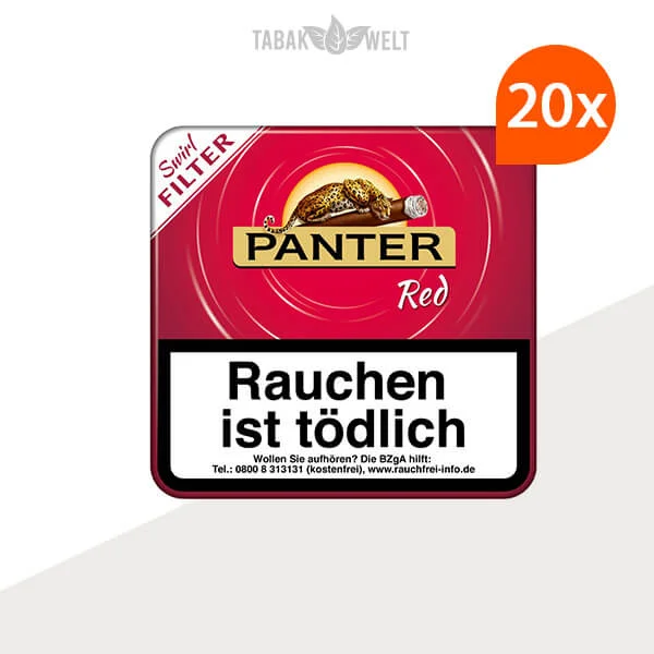 20X Panter Swirl Red Filter 20er Zigarillos
