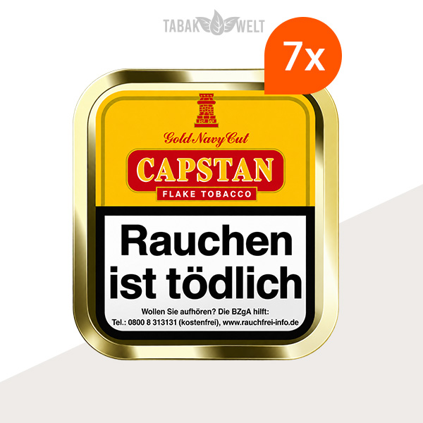 Capstan Gold Navy Cut Pfeifentabak – 7 Dosen