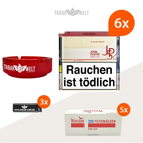 jps-john-player-just-volumentabak-6x-dose-mit-1000-filterhuelsen-und-aschenbecher