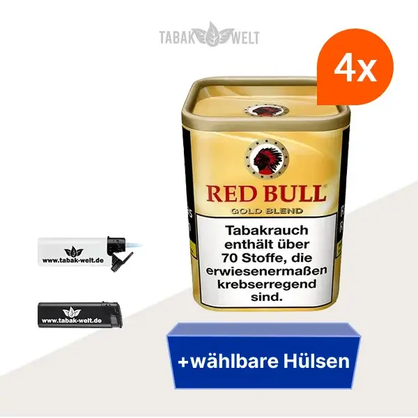 red-bull-gold-blend-feinschnitt-tabak-4x-dose-mit-waehlbaren-huelsen