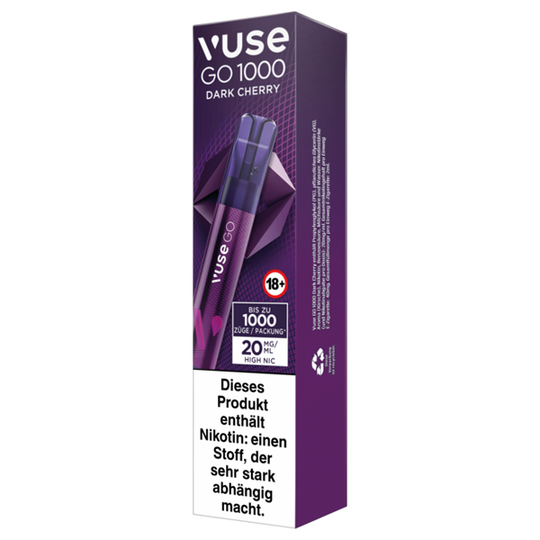 vuse go 1000 dark cherry packung