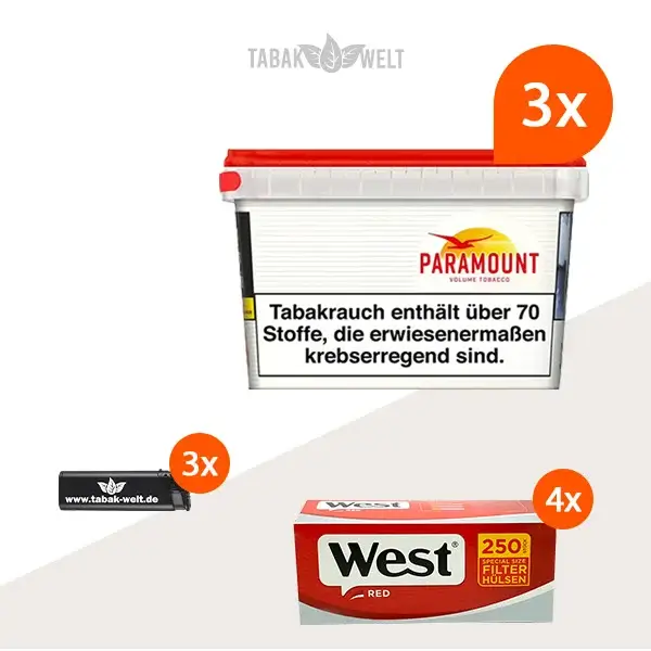 paramount-volumentabak-3x-mega-box-mit-1000-special-size-huelsen-und-feuerzeugen