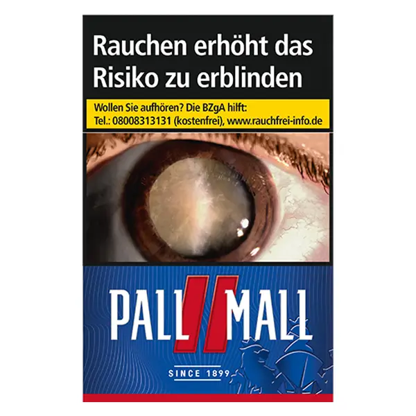 Die Pall Mall Red Zigaretten im Original Pack