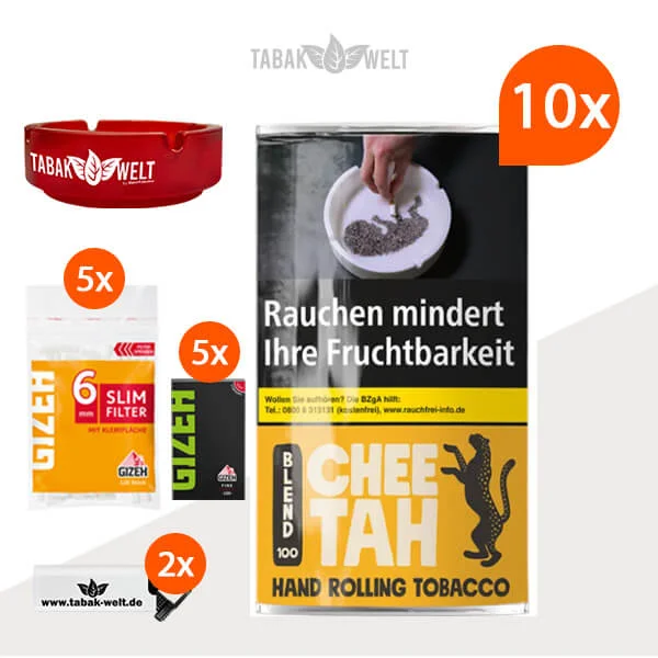 cheetah-gelb-feinschnitttabak-10x-pouch-mit-glas-aschenbecher