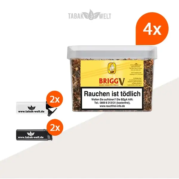 brigg-v-vanilla-pfeifentabak-4x-eimer-mit-feuerzeugen
