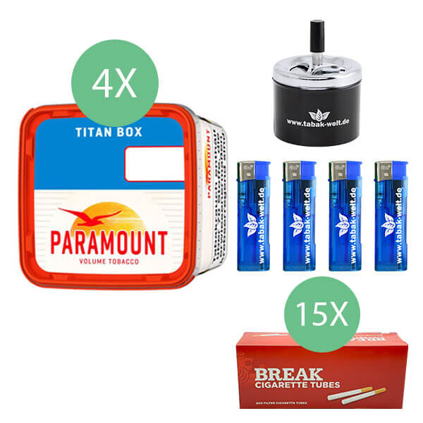 4 x Paramount Titan Box mit 3000 Break Hülsen