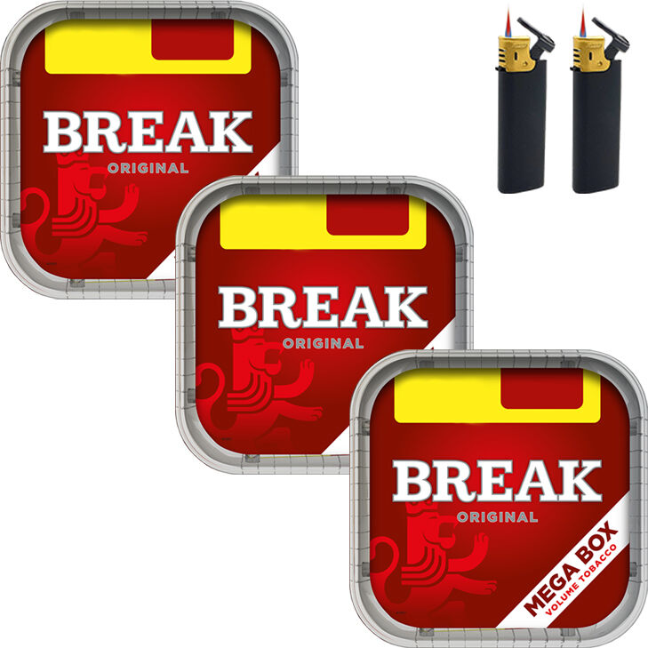 Break Original 3 x 150g mit Sturmfeuerzeuge