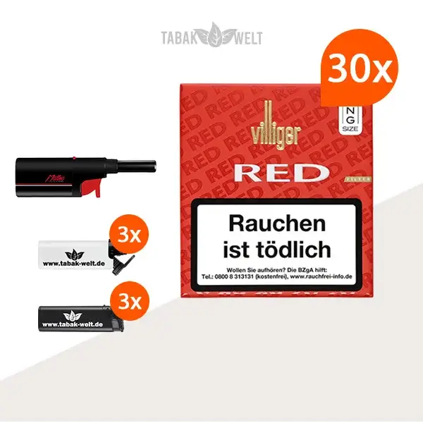 30x-villiger-zigarillos-long-red-filter-mit-feuerzeuge