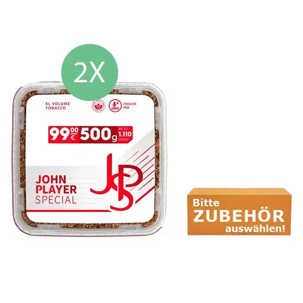 2 x Jps Tabak XL mit Zubehör