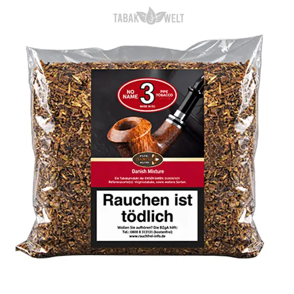 No Name No. 3 Ready Rubbed Grober Pfeifentabak – Beutel