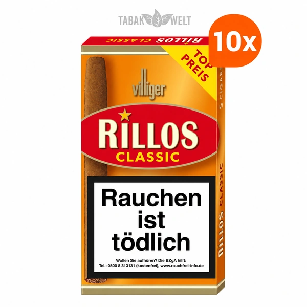 Stange Villiger Rillos Zigarillos in der Sorte Classic