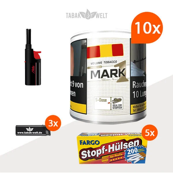 mark-1-original-gold-volumentabak-s-10x-dose-mit-1000-king-size-huelsen-und-stabfeuerzeug