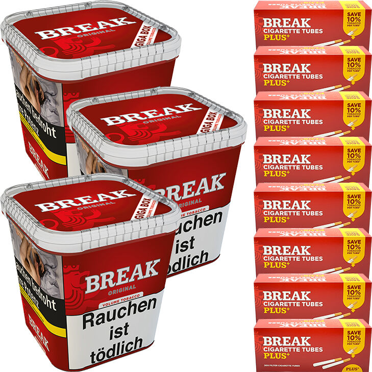 Break Original 3 x 215g mit 1600 Plus Hülsen