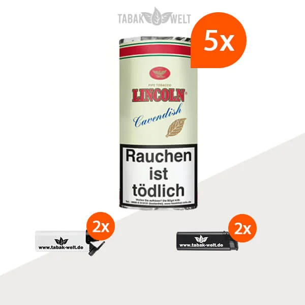 lincoln-cavendish-pfeifentabak-5x-pouch-mit-feuerzeuge