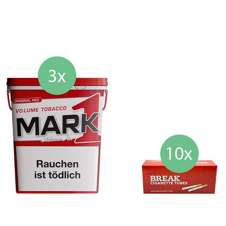 Mark 1 - Volumentabak 3 x 320g mit 2000 Hülsen