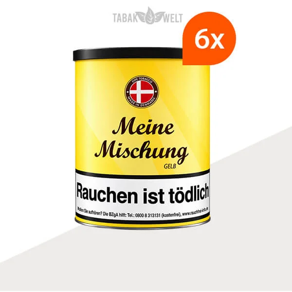 Meine Mischung Gelb Pfeifentabak 6 x Dose