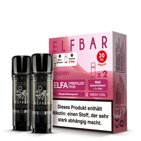 Elfbar Elfa 20mg Cherry Pod für E-Zigarette