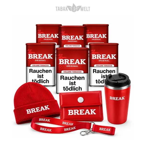 Break Original Volumentabak XXL 6x Dose mit Mütze