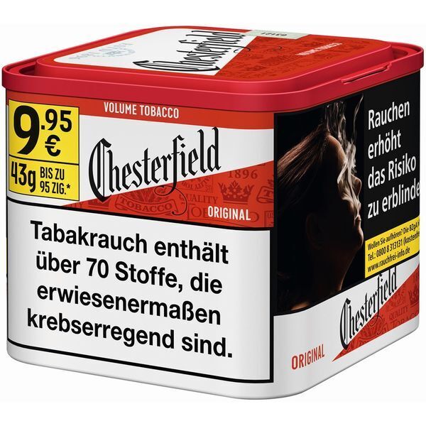 chesterfield volume tobacco red dose