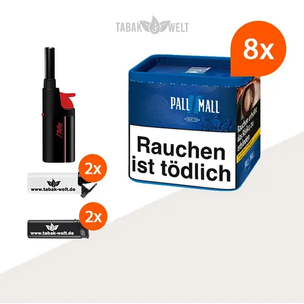 pall-mall-blue-volumentabak-8x-dose-mit-stabfeuerzeug