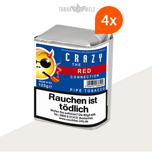Crazy Red Cherry Pfeifentabak – 4 Beutel