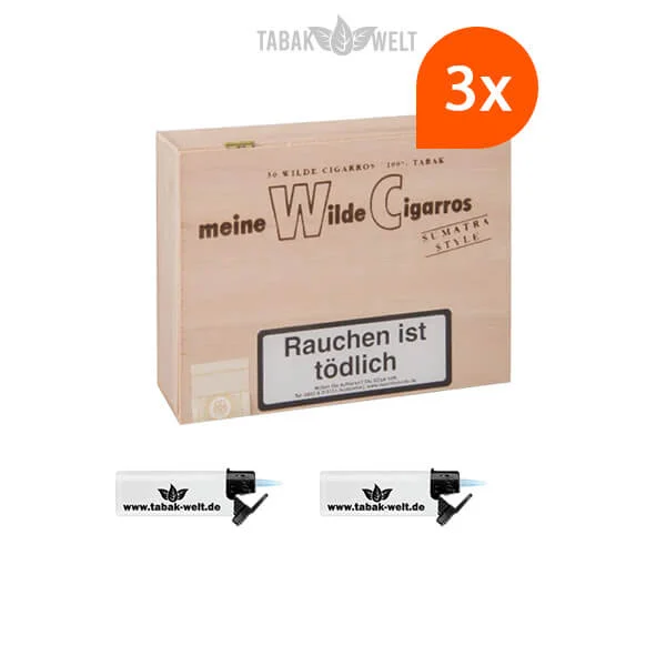 3x-meine-wilde-cigarros-sumatra-zigarren-mit-sturm-feuerzeuge