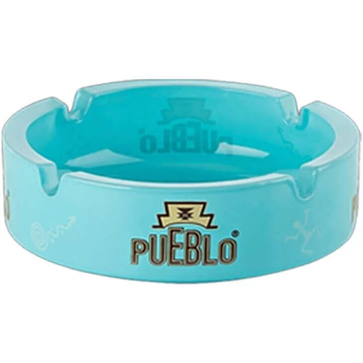 Pueblo Blue Feinschnitttabak 10x Dose mit Glasaschenbecher Pueblo Blue Feinschnitttabak 10x Dose mit Glasaschenbecher